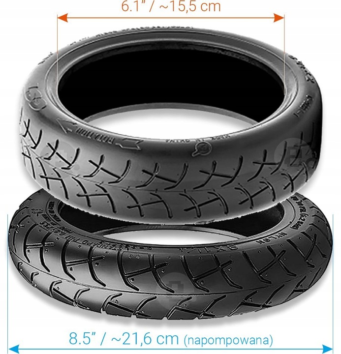 Opona do Xiaomi MiJia M365 (8 1/2 x 2|8.5x2|8,5'')