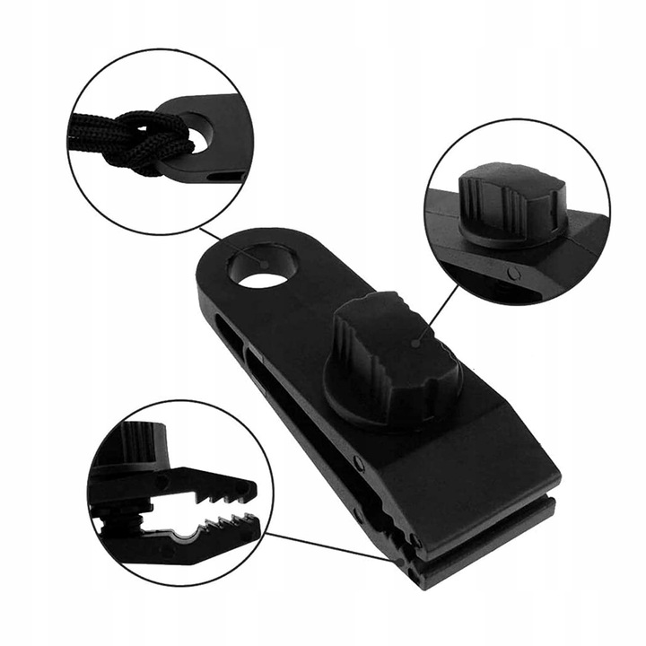 10X KLIPS DO PLANDEKI, ZACISK MARKIZY DO NAMIOTÓW, KLIPSÓW DO PLANDEKI