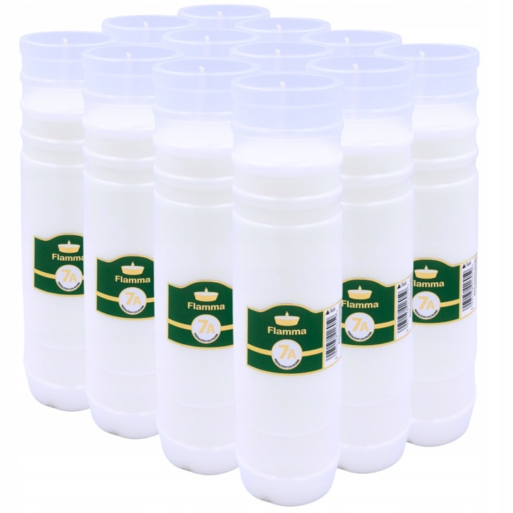Wkłady do Zniczy Parafinowe Flamma 7dni Znicze Wiosna/Lato 23cm 12szt