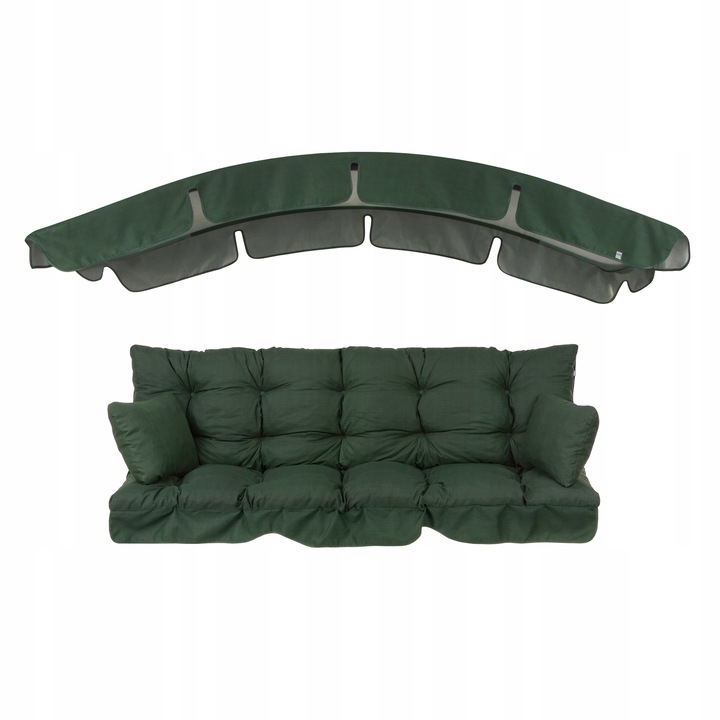 466751 Poduszki na huśtawkę ławkę ogrodową 170 cm z daszkiem Ravenna PATIO