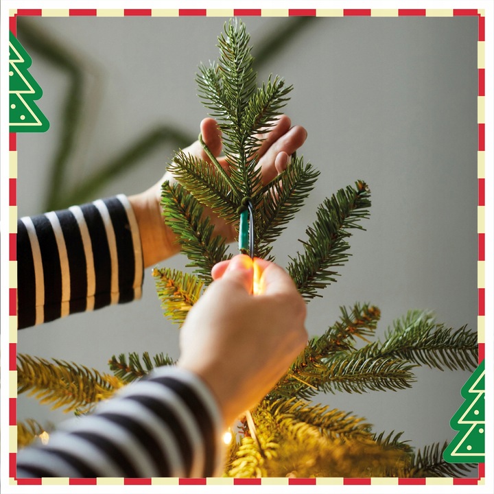 Lampki Choinkowe LED Ciepłe Białe Światełka Zewnętrzne 832 microLED 16x2,4m