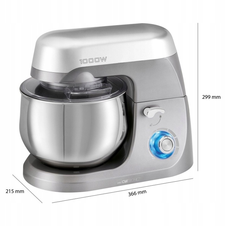 CLATRONIC PLANETARNY ROBOT KUCHENNY UGNIATARKA BLENDER MIKSER 1000W