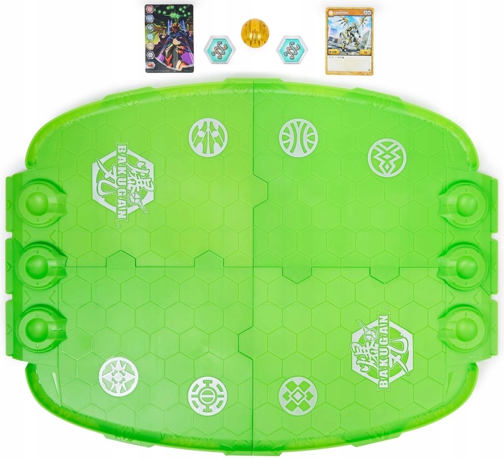 ZESTAW BAKUGAN BATTLE ARENA EVO LEONIDAS + FIGURKA I KARTY