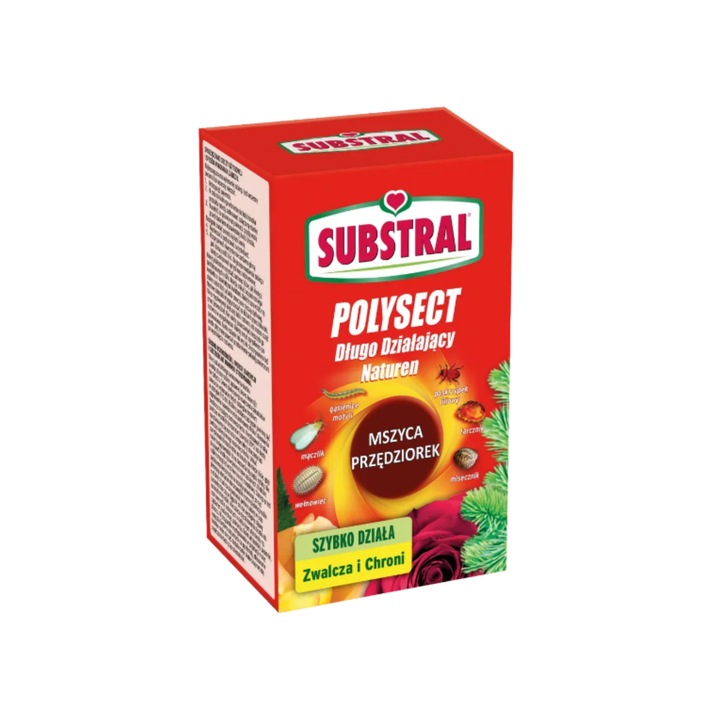 12x POLYSECT długo działający Naturen Substral 100ml na mszyce przędziorki