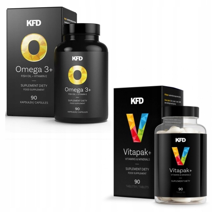 KFD Witaminy 90 k + KFD Omega 3 90 k