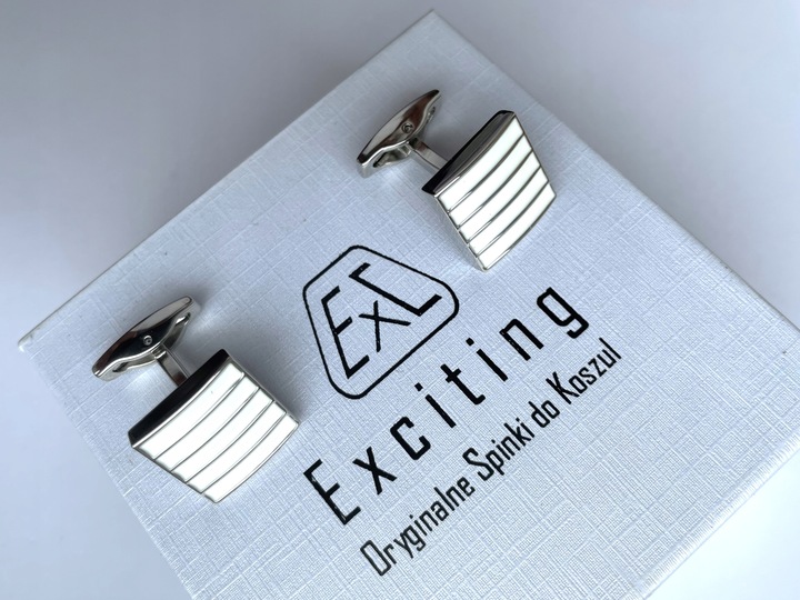 Czarne spinki do mankietów EXC Motocykl Motor Cross Enduro KTM Racing Tytan