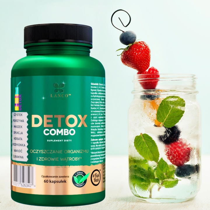 Lanco Nutritions Detox Combo 60 kapsułek wspomaga wątrobę