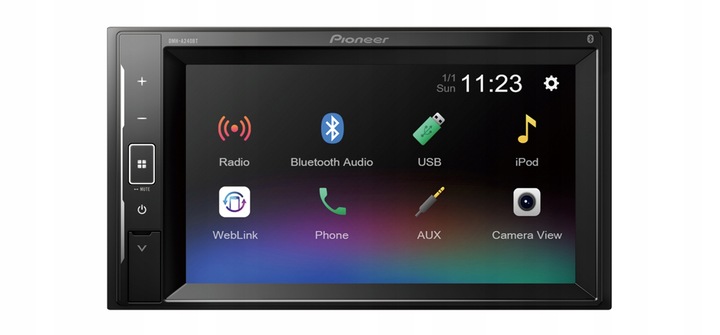 Pioneer DMH-A240BT Radio samochodowe 2DIN LCD Bluetooth + kamera cofania