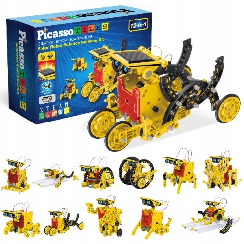 Robot solarny interaktywny 12w1 12 robotów zasilany słońcem edukacyjny