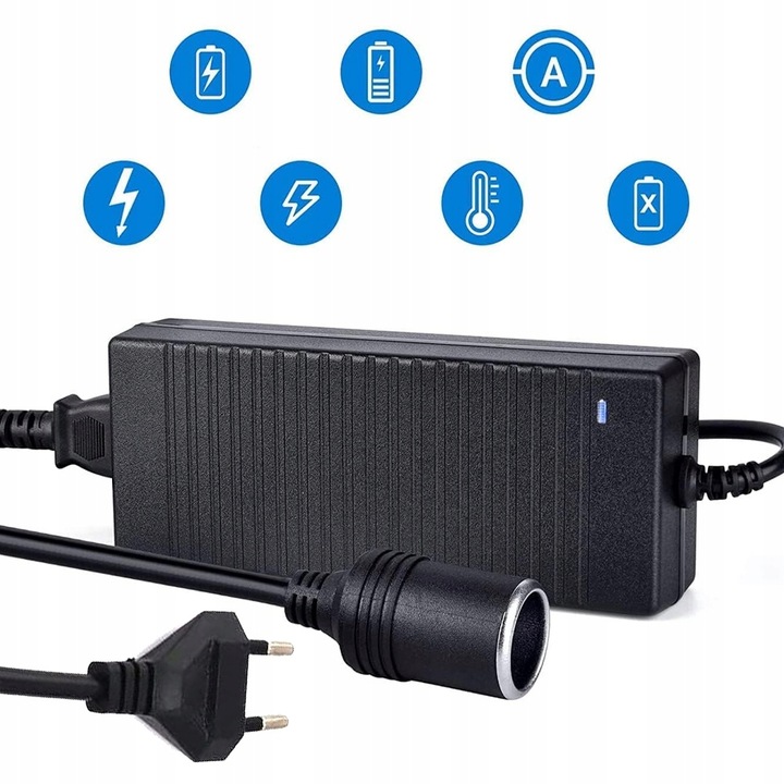 AC TO DC CONVERTER,120W 100V-240V TO 12V/10A CIGARETTE LIGHTER ADAPTER