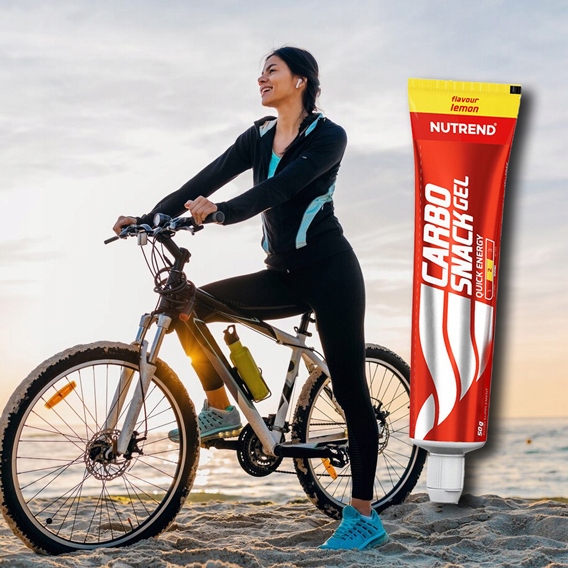 NUTREND CARBO SNACK ENERGY GEL TUBKA 12x50 g ŻEL ENERGETYCZNY WĘGLOWODANY