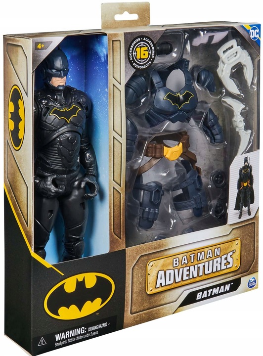 DC COMICS ZESTAW DUŻA FIGURKA BATMAN 30 CM + AKCESORIA 16 ELEMENTÓW