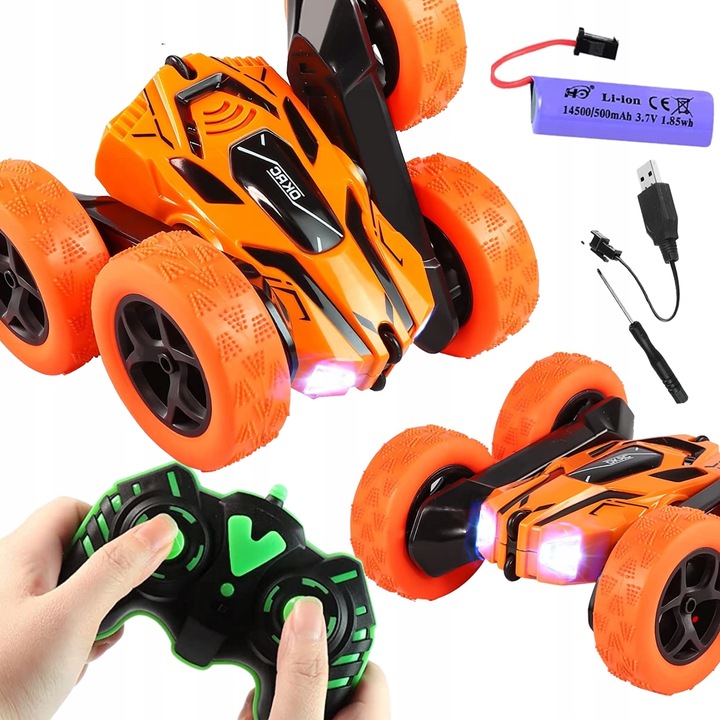 AUTO SAMOCHÓD TWISTER RC 4X4 ZDALNIE STEROWANY NA PILOT AKROBATA KASKADER