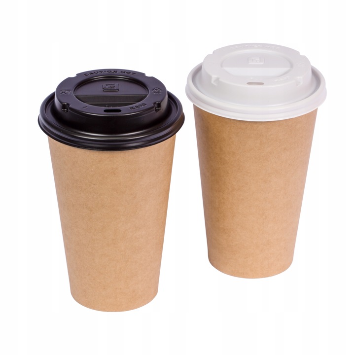 KUBKI PAPIEROWE DO KAWY 400ml 100 sztuk+WIECZKA