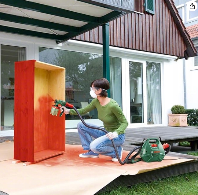 Pistolet malarski natryskowy Bosch 650W SYSTEM DO MALOWANIA do ścian drewna