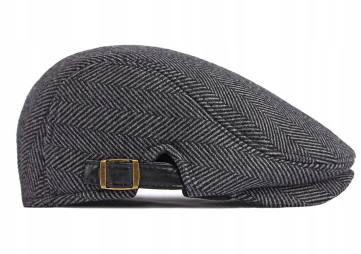 KASZKIET Męski Alessio Stylowy Elegancki FLAT CAP Jesień Zima Czapka RETRO