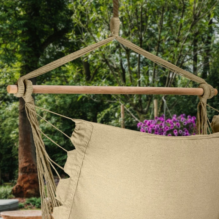 FOTEL WISZĄCY KRZESŁO BRAZYLIJSKIE HUŚTAWKA HAMAK BOHO SOIS XXL OUTTEC