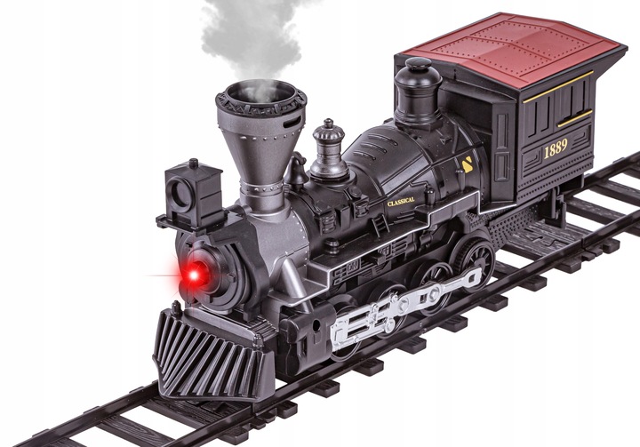 Elektryczna KOLEJKA LOKOMOTYWA POCIĄG towarowy NA PILOTA Tor PARA 2,4 GHz