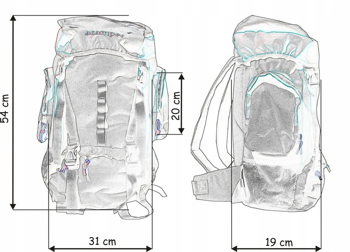 PLECAK TURYSTYCZNY ACAMPER 35L. OKAZJA!