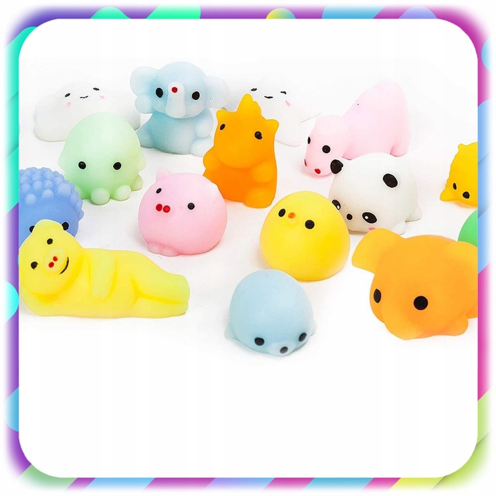75 SZT GNIOTEK SQUISHY ANTYSTRESOWY ZABAWKA MOCHI SENSORYCZNY DLA DZIECI