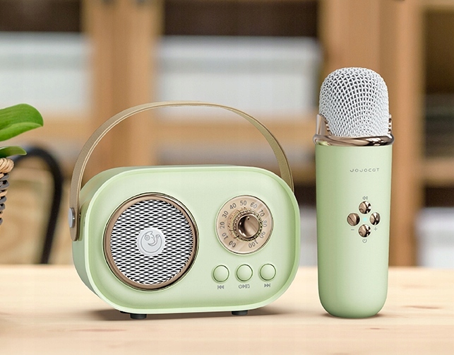 MIKROFON BEZPRZEWODOWY KARAOKE GŁOŚNIK BLUETOOTH RETRO DLA DZIECI PREZENT