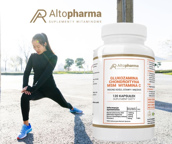 GLUKOZAMINA CHONDROITYNA MSM WITAMINA C STAWY 120k