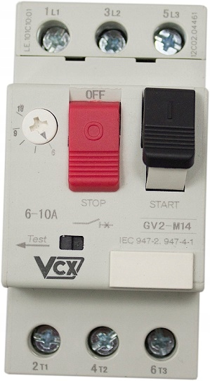 Wyłącznik silnikowy GV2 6,0-10A