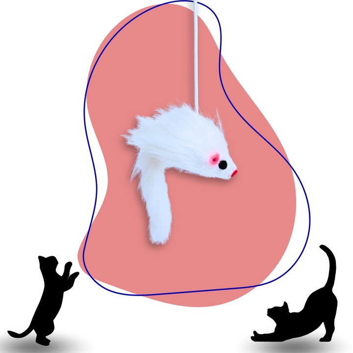 DRAPAK DLA KOTA DOMEK LEGOWISKO SŁUPEK Z ZABAWKAMI