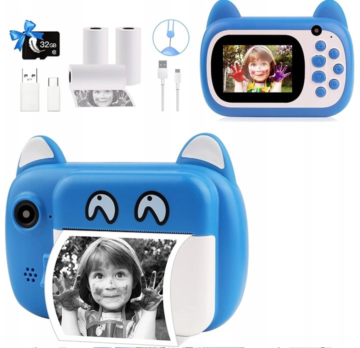 APARAT FOTOGRAFICZNY CYFROWY NATYCHMIASTOWY DLA DZIECI LCD 6,1cm