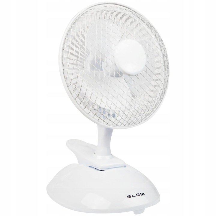 WENTYLATOR WIATRAK BIURKOWY KLIPS STOJAK REGULACJA 2 TRYBY 25W CICHY ZESTAW