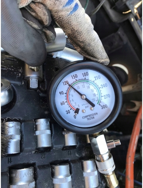 MIERNIK TESTER CIŚNIENIA SPRĘŻANIA POZIOMU KOMPRESJI WTRYSKU SILNIK BENZYNA