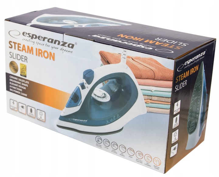 ŻELAZKO PAROWE CERAMICZNE SAMOCZYSZCZĄCE MOCNE