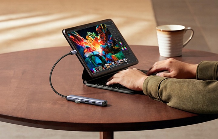 UGREEN ADAPTER ROZDZIELACZ HUB USB C 5W1 5X USB 2.0 3.0 HDMI PD 100W KABEL