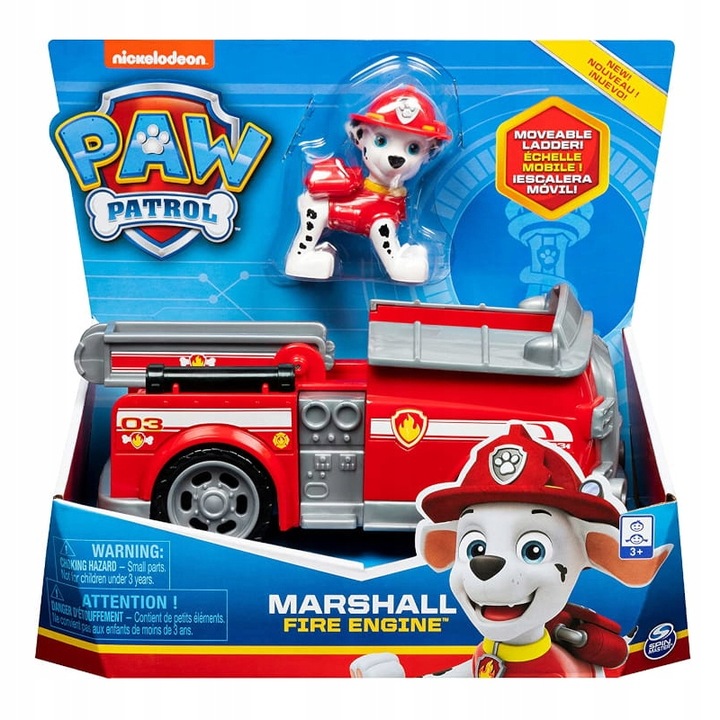 PSI PATROL MARSHALL FIGURKA POJAZD WÓZ STRAŻACKI