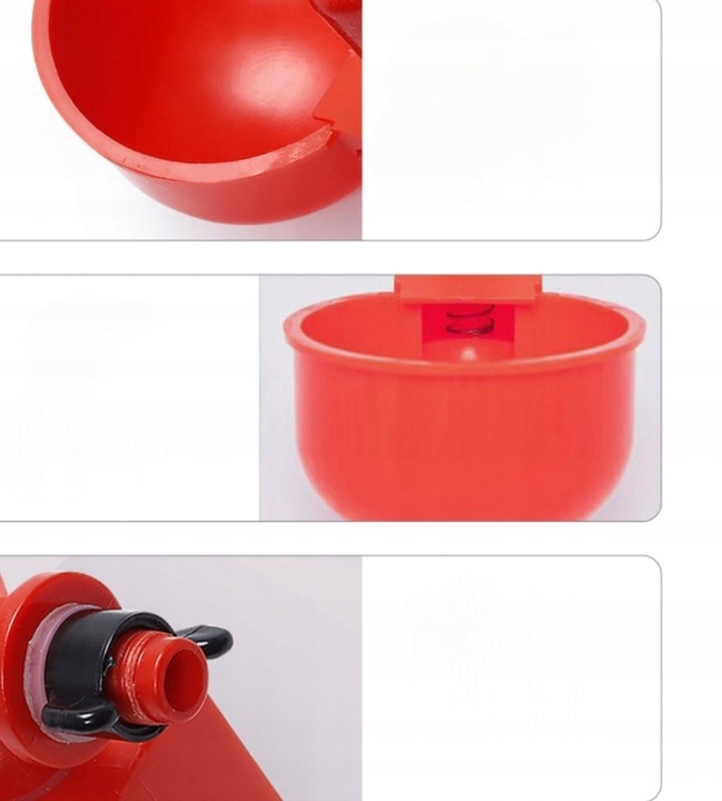 16x AUTOMATYCZNE POIDŁO POIDEŁKO DO WIADRA DLA DROBIU WIERTŁO GRATIS