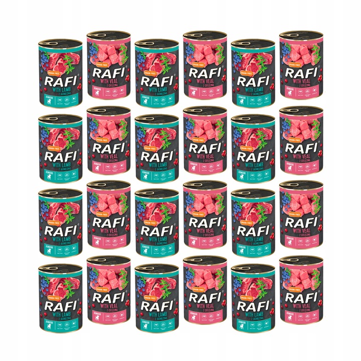 RAFI DOLINA NOTECI JUNIOR KARMA DLA PSA MIX 24X400G PUSZKA