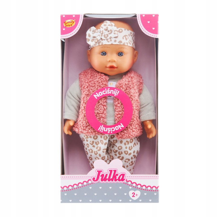 SMILY PLAY Lalka bobas jak żywa interaktywna miękka mówi śpiewa ubranko 32