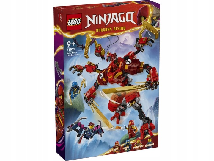 LEGO NINJAGO 71812 WSPINACZKOWY MECH NINJA KAIA