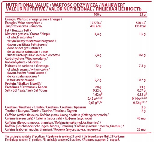 Mega PROtein BIAŁKO WPC 700g TIRAMISU