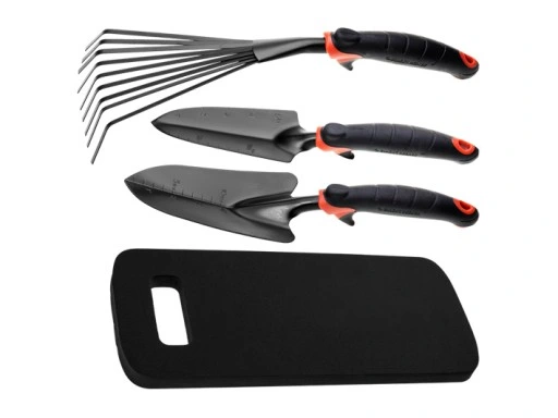 KOMPLET 4 SZT. NARZĘDZI OGRODOWYCH