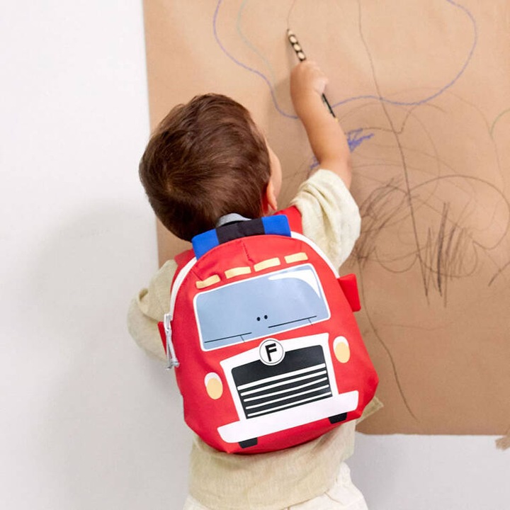 Plecak przedszkolny mini Tiny Drivers Wóz strażacki 2 lata+, Lassig