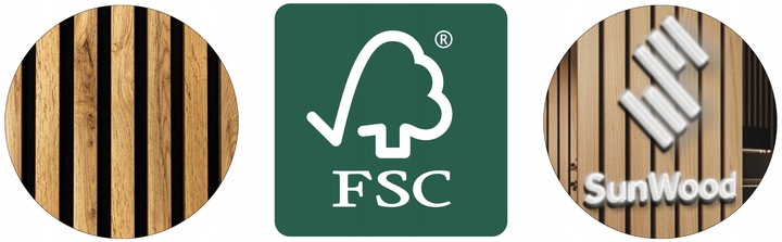 Lamele Ścienne na Płycie 275x58cm Panele Dekoracyjne 3D DĄB WOTAN i Inne