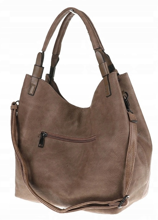 Tommasini Torebka Damska Listonoszka Duża Torba Shopper Worek 2692 Beżowa