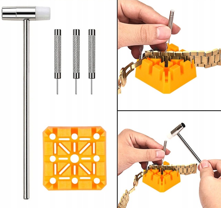 ZESTAW ZEGARMISTRZOWSKI NARZĘDZIA KLUCZ ETUI DO NAPRAWY ZEGARKÓW 162EL
