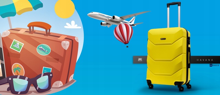 WALIZKA DUZA PODRÓŻNA KÓŁKA BAGIA 15 WZORÓW XXL