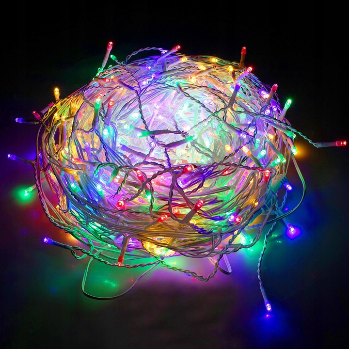KURTYNA 500led SOPLE LAMPKI ZEWNĘTRZNE +FLASH MULTIKOLOR OŚWIETLENIE 22,5M