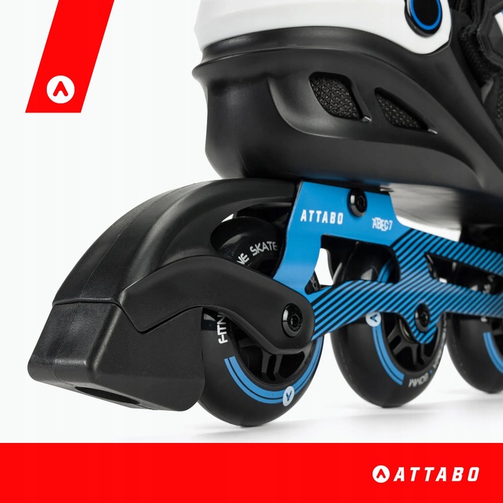 Rolki męskie ATTABO Bliss 43 REKREACYJNE ABEC-7 KÓŁKA 80mm ALUMINIOWA PŁOZA