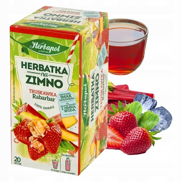 Zestaw Herbapol herbata NA ZIMNO 3 smaki 8 herbat 160 saszetek