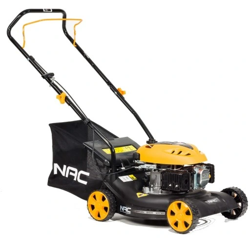 Kosiarka SPALINOWA NAC 41 cm 1,3 kW BEZ NAPĘDU Kosz 40 litrów LEKKA 2w1