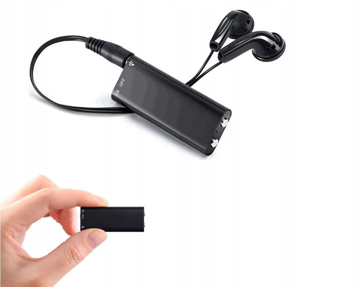 MINI DYKTAFON CYFROWY PODSŁUCH SZPIEGOWSKI MP3